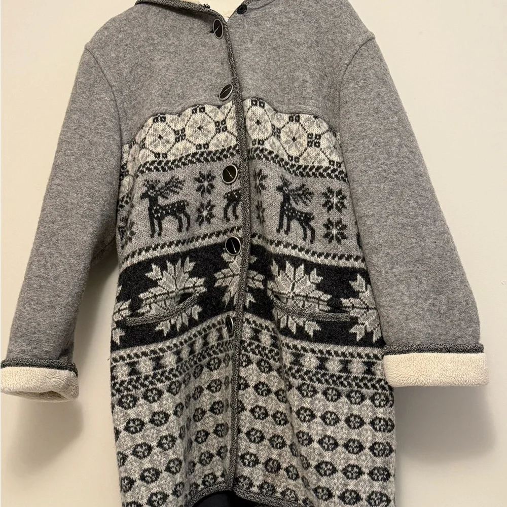Vintage Simons Wool Nordic Design Coat - Picture 2 of 6